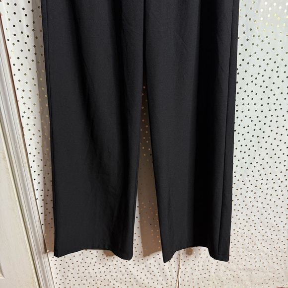 Princess Polly Black Wide-Leg Dress Pants - Picture 4 of 9